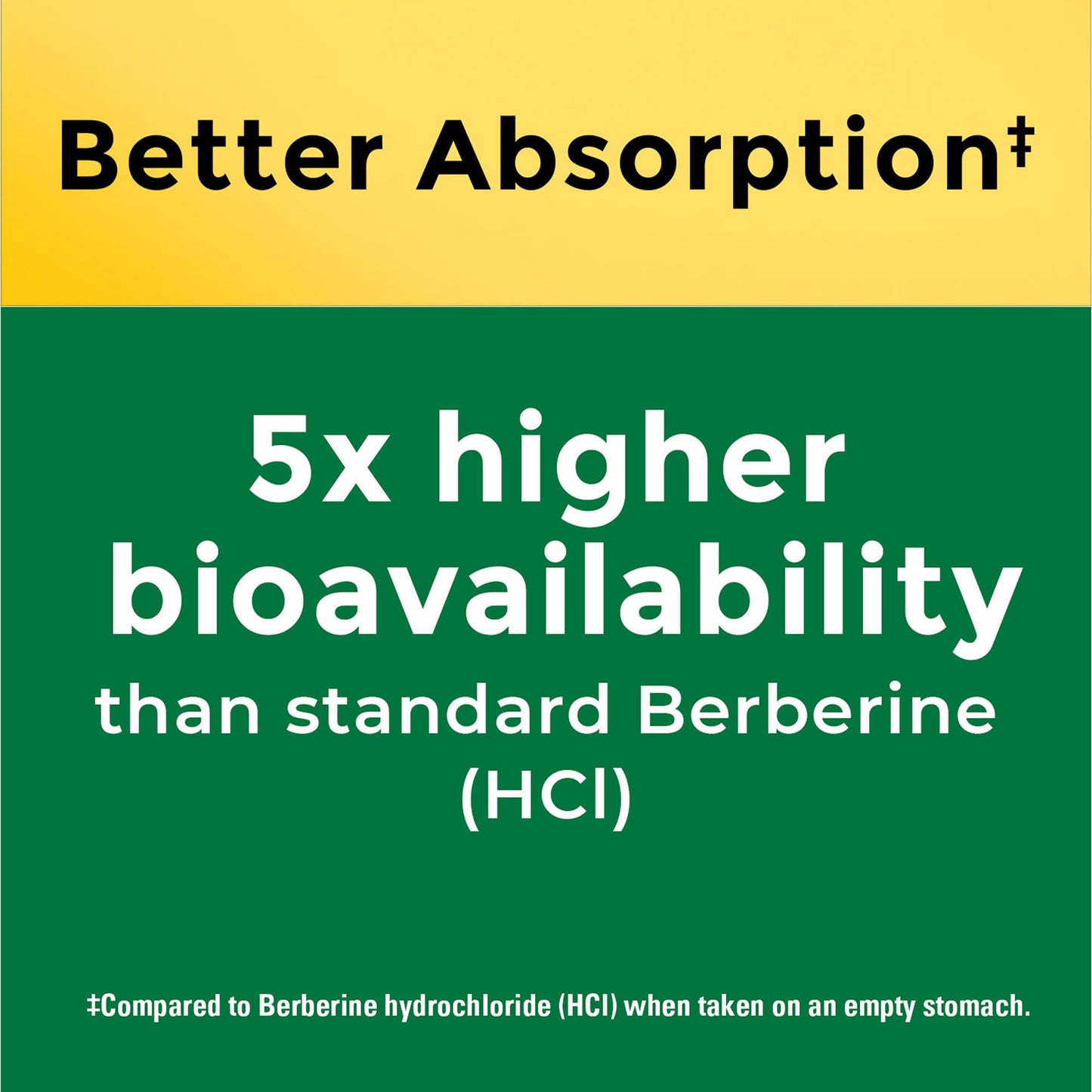 Nature Made Better Absorption Berberine Phytosome Capsules, 1100mg Per 2 Capsules Daily, Berberine Supplement for Cardiovascular Health Support, 60 Capsules, 30 Day Supply