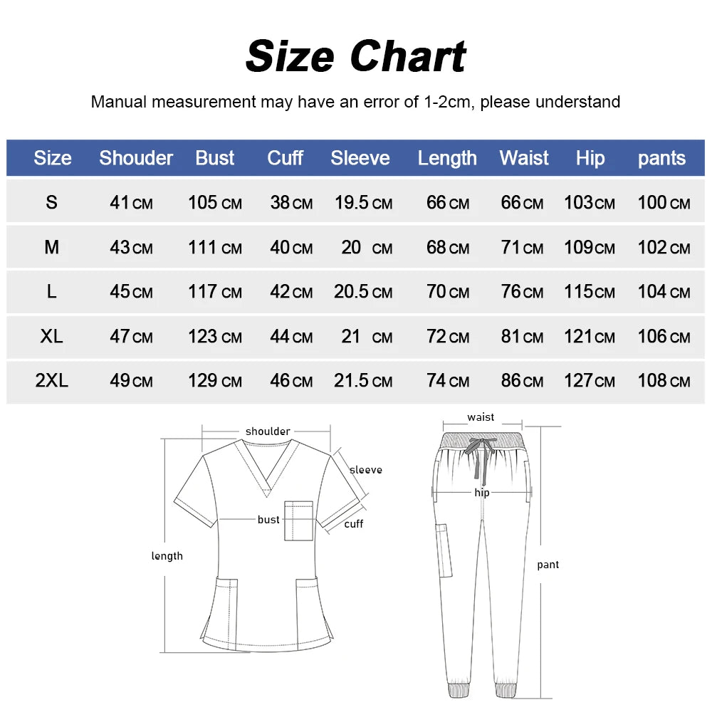 Hospital Nursing Scrubs Classic Uniforms Sets Medical Scrub Elastic Lightweight Workwear Pet Beauty Nurse Clinical Uniform Women
