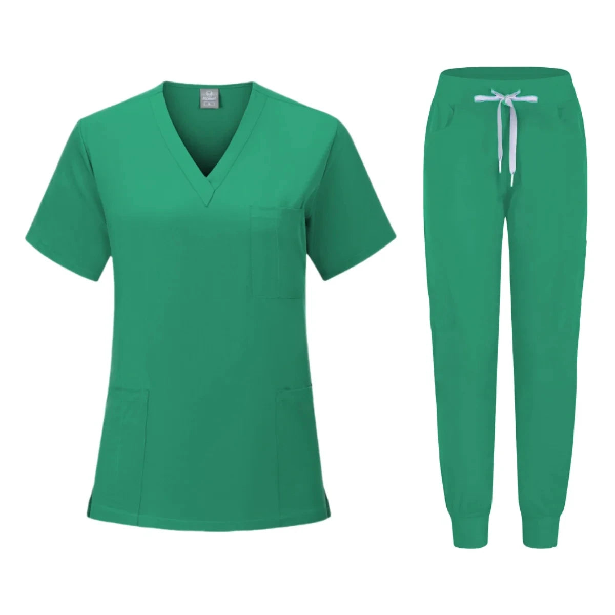 Hot Sale anti Wrinkle Washable Soft Fabric Nurse Scrubs Hospital Uniform Medical Scrubs Women Jogger Scrubs Sets Pair