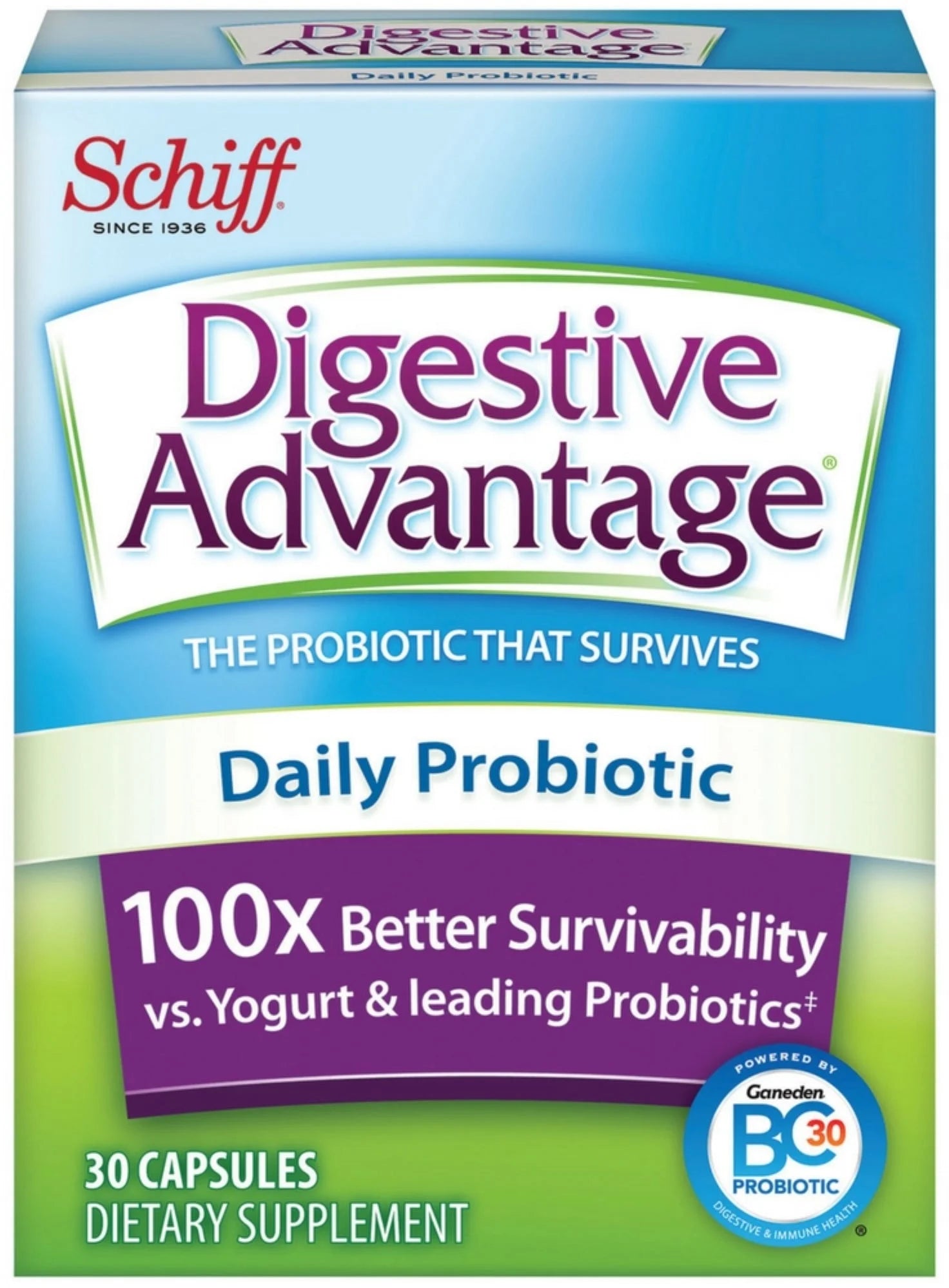 Daily Probiotic Capsules, 30 Ct (Pack of 3)