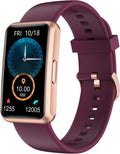 Fitness Tracker No Bluetooth No APP No Phone Needed, Fitness Watch for Men Women Parents IP68 Waterproof with Full Touch Screen Steps Calories Counter Sleep Tracker Alarm Clocks (Purple)