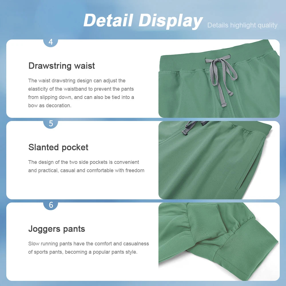 Hospital Nursing Scrubs Classic Uniforms Sets Medical Scrub Elastic Lightweight Workwear Pet Beauty Nurse Clinical Uniform Women