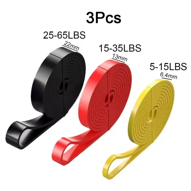 5~125lbs Tpe Gym Resistance Bands Gym Equipment for Home Boxing Yoga Exercise Equipment  Shoulder Back Rehab for Woman Man