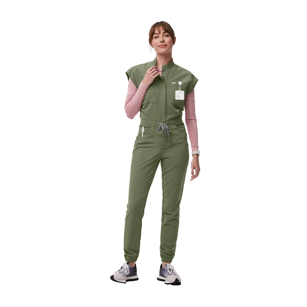 New Jumpsuits Medical Scrubs Uniform Short Sleeve Nursing Workwear Nursing Uniforms Women Men Pet Doctor Scrub Medical Workwear