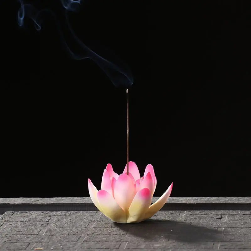 Handmade Lotus Aromatherapy Stove, Home Decoration Accessories Powder Flower Aromatherapy Stand Aromatherapy Diffuser