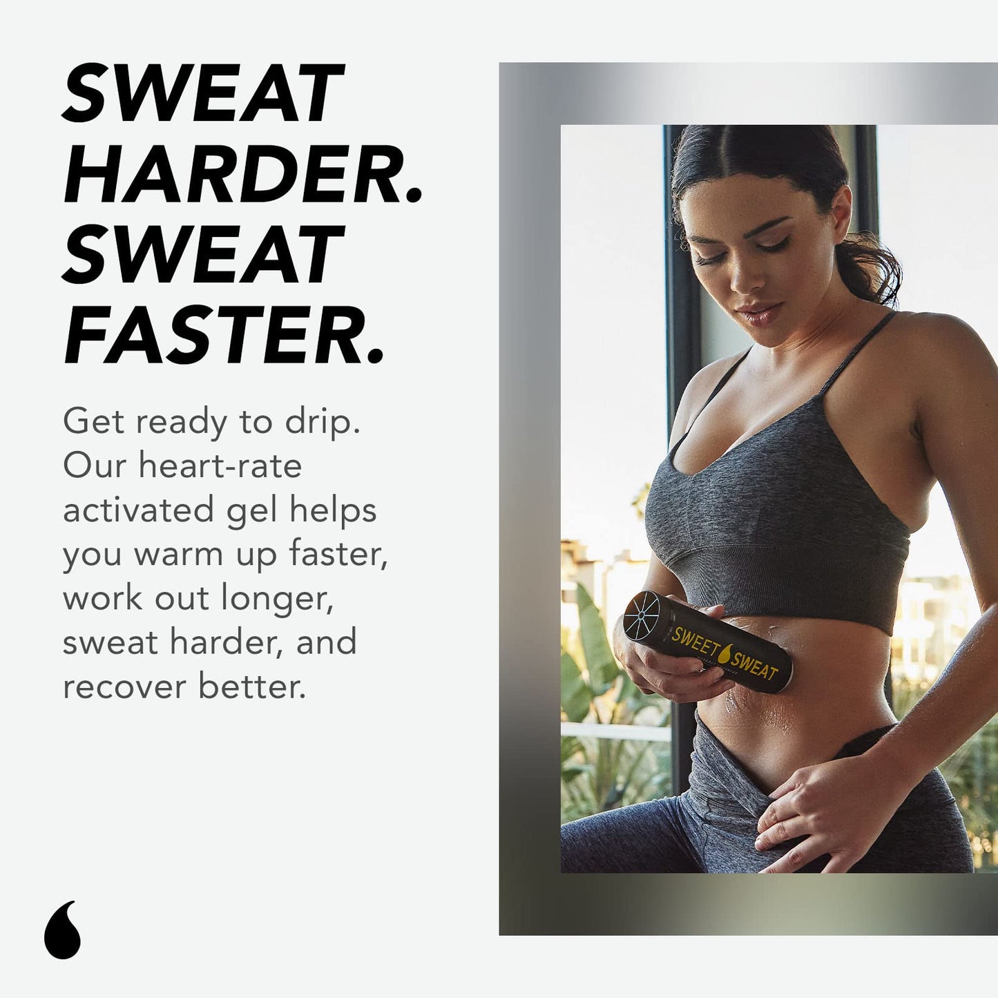 Sweet Sweat Workout Enhancer Roll-On Gel Stick - Makes You Sweat Harder and Faster, Use with Sweet Sweat Waist Trimmer