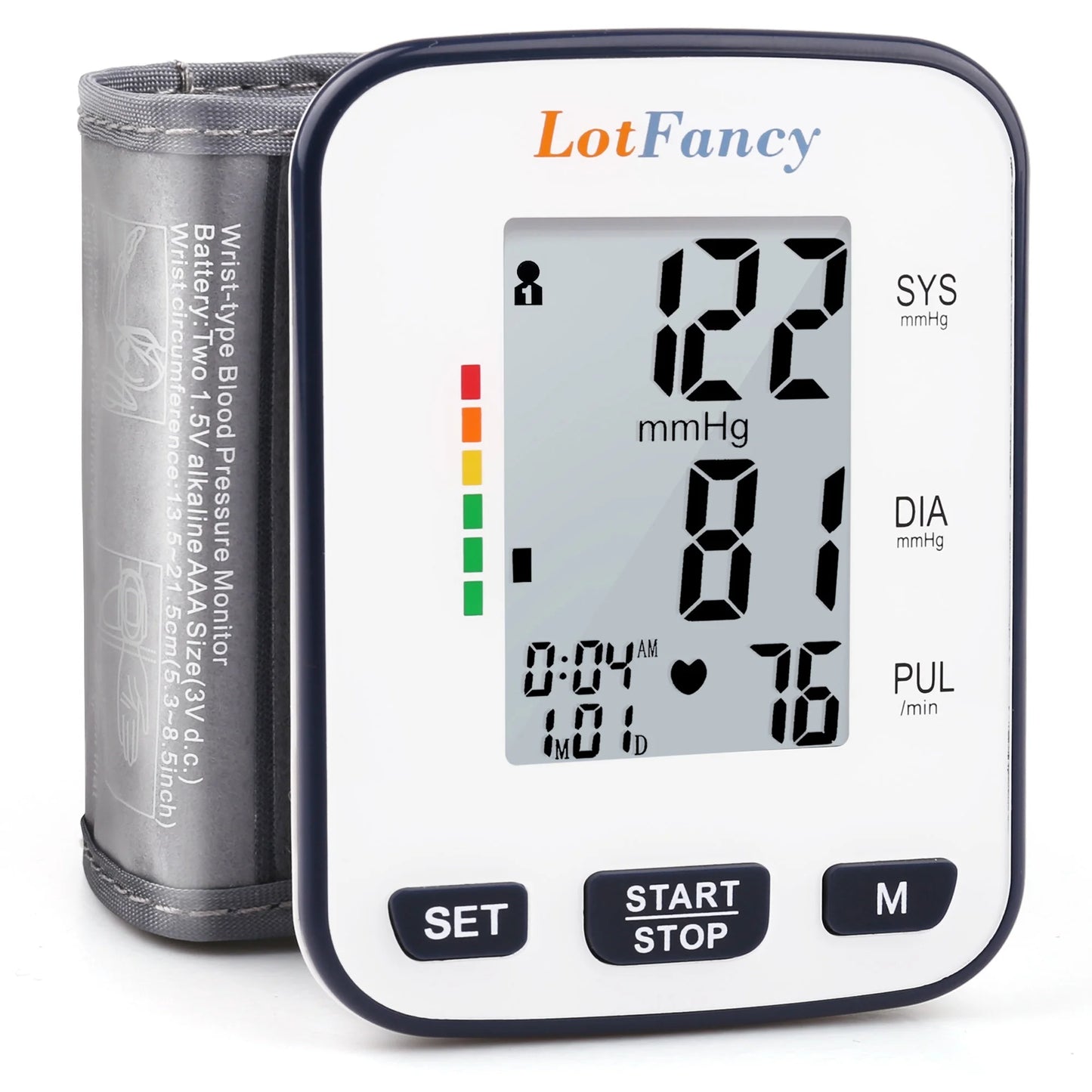 Blood Pressure Cuff Wrist, Wrist Blood Pressure Monitor for Home Travel Use