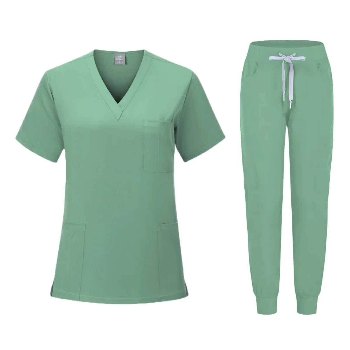 Hot Sale anti Wrinkle Washable Soft Fabric Nurse Scrubs Hospital Uniform Medical Scrubs Women Jogger Scrubs Sets Pair