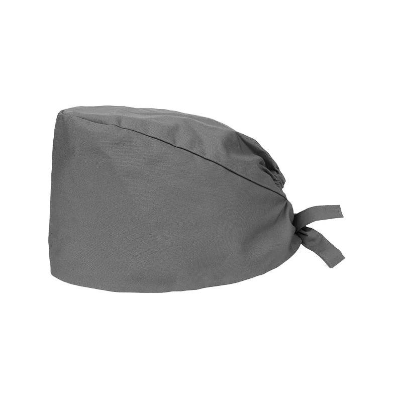 Wholesale Solid Color Surgical Hats Bandage Nursing Scrubs Hat Beautician Working Nurse Cap Hats Lab Medical Women Scrubs Cap