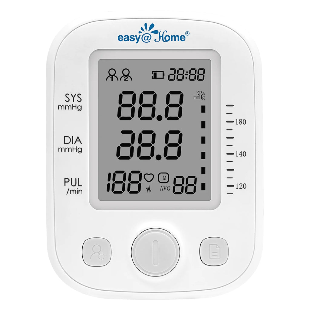 Digital Upper Arm Blood Pressure Monitor with Cuff, Battery, Bag