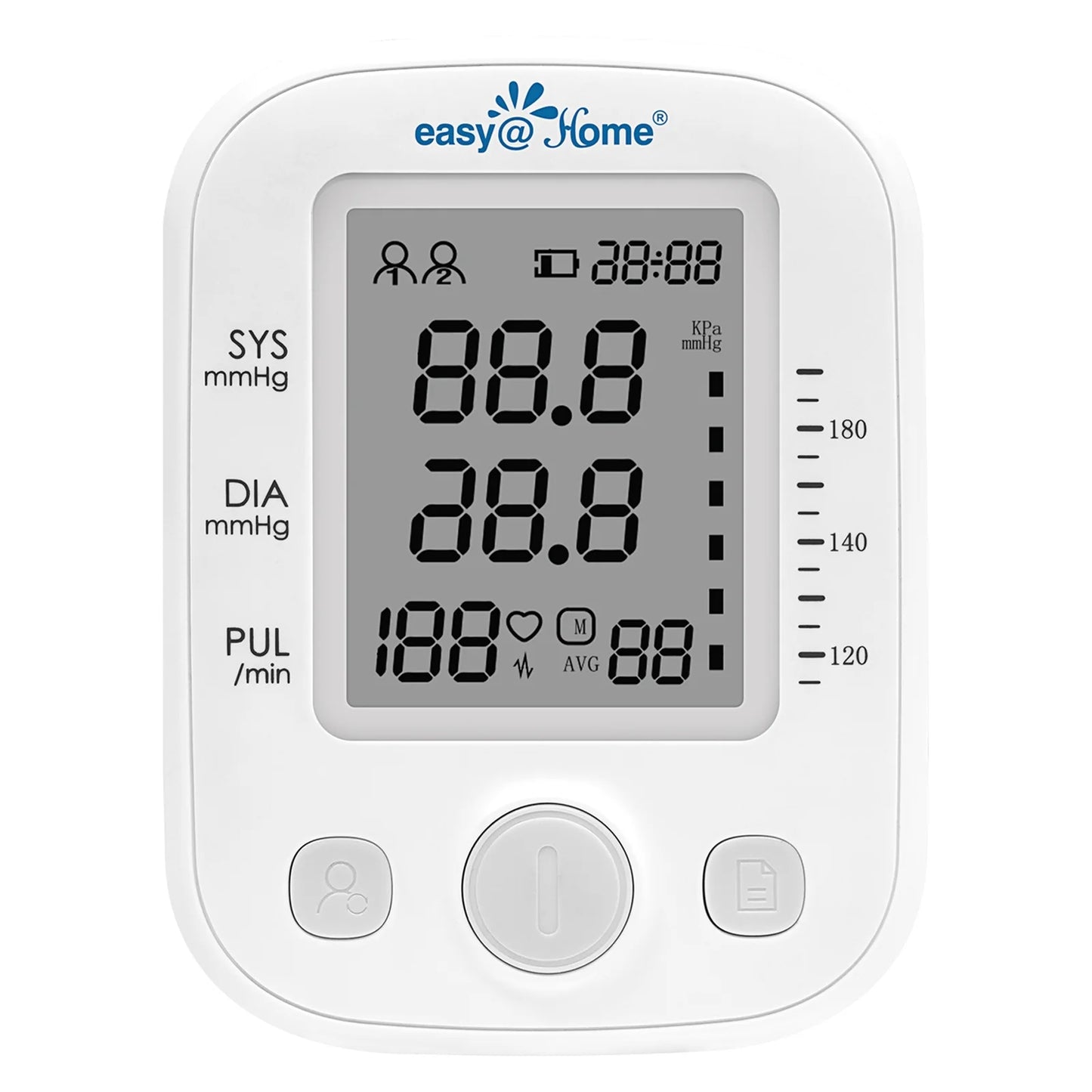 Digital Upper Arm Blood Pressure Monitor with Cuff, Battery, Bag
