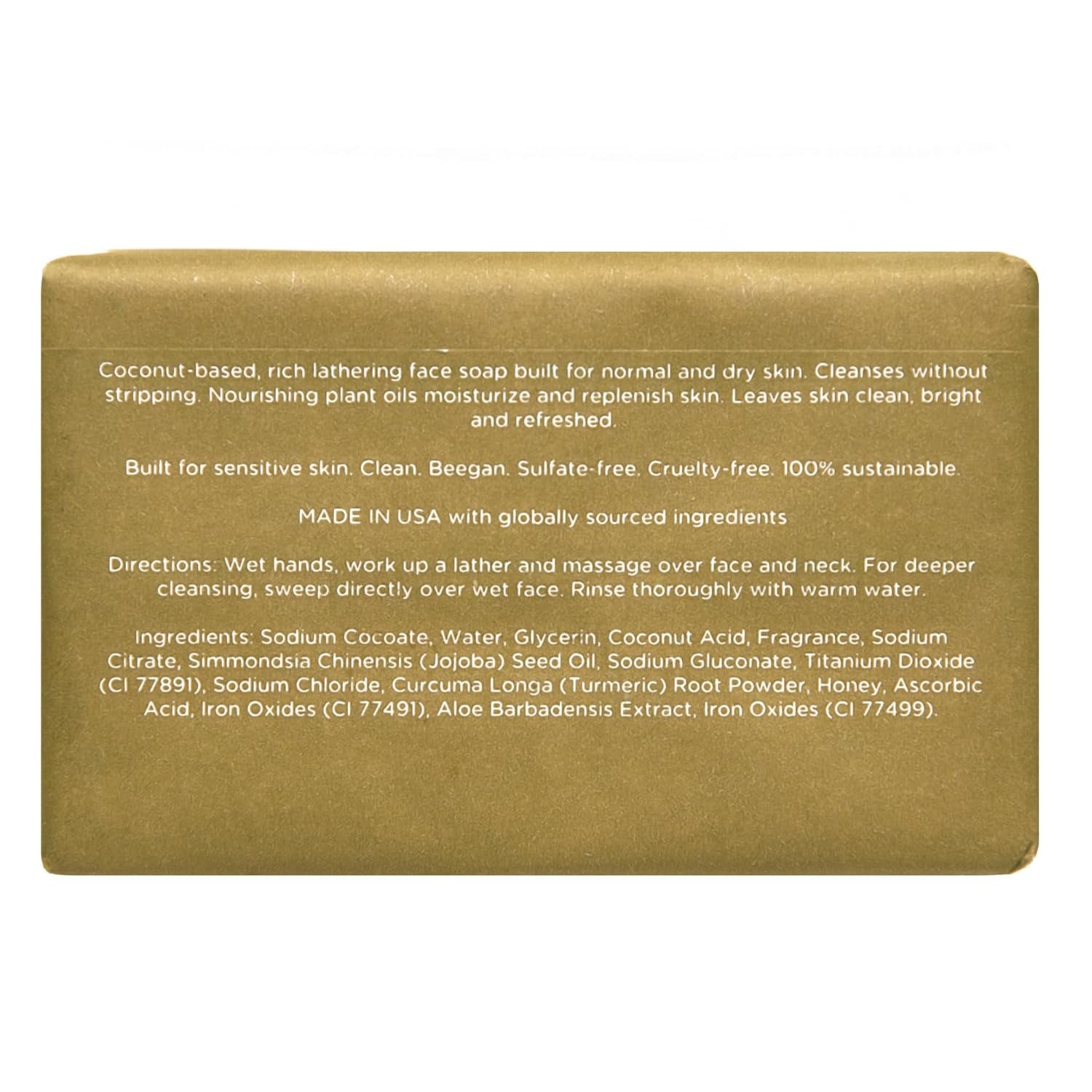 Facial Cleansing Bar for Dry to Combination Skin, Moisturizing Sulfate-Free Rich Lathering Face Wash Soap; Gentle Face Cleanser for Daily Use; Natural Men’S Face Wash - 142 Grams / 5 Oz