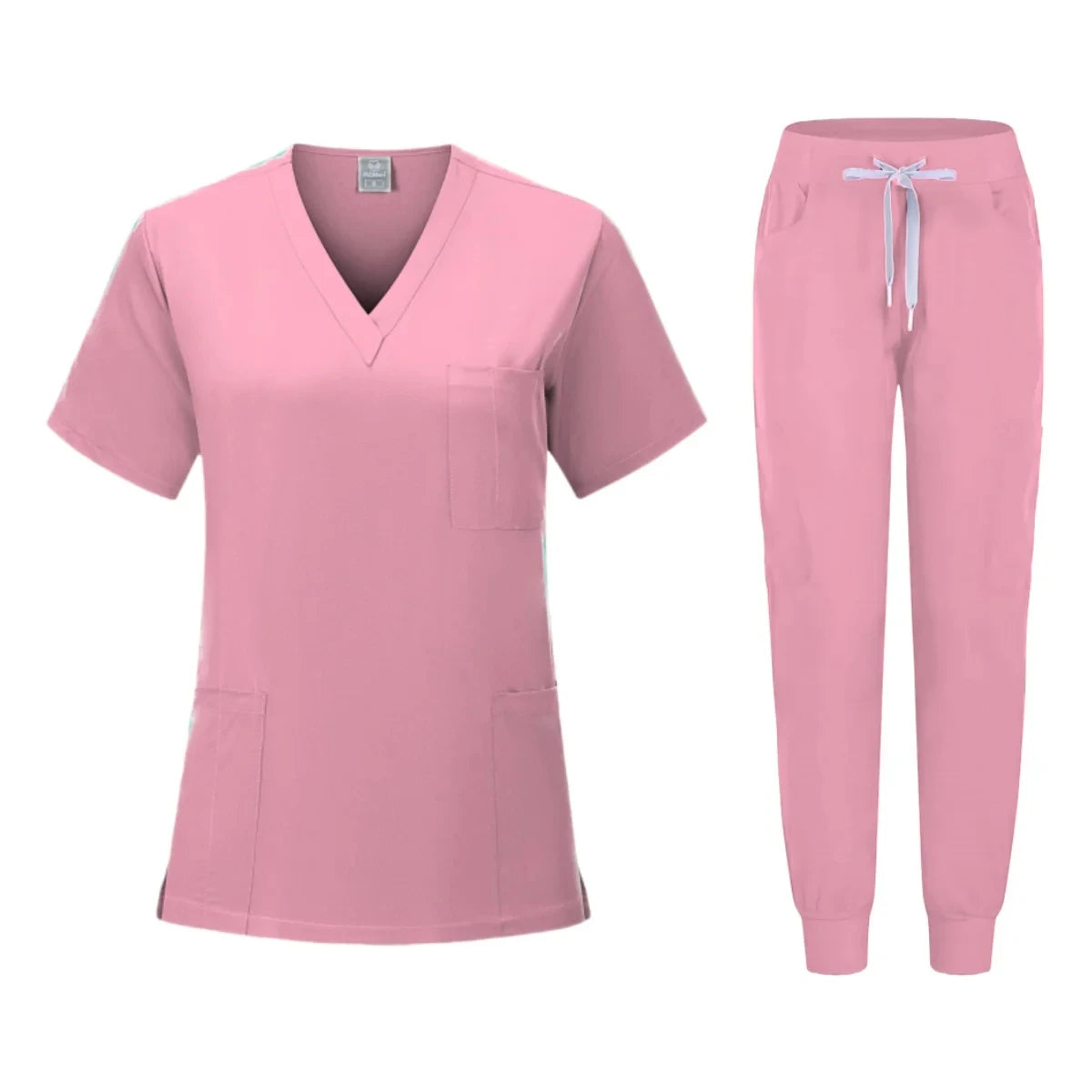Hot Sale anti Wrinkle Washable Soft Fabric Nurse Scrubs Hospital Uniform Medical Scrubs Women Jogger Scrubs Sets Pair