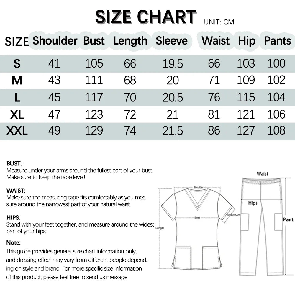 Summer Medical Uniforms Scrubs Tops Hospital Work Shirts Nurses Accesssories Dental Beauty Workwear Lab Clothes Customized Logo