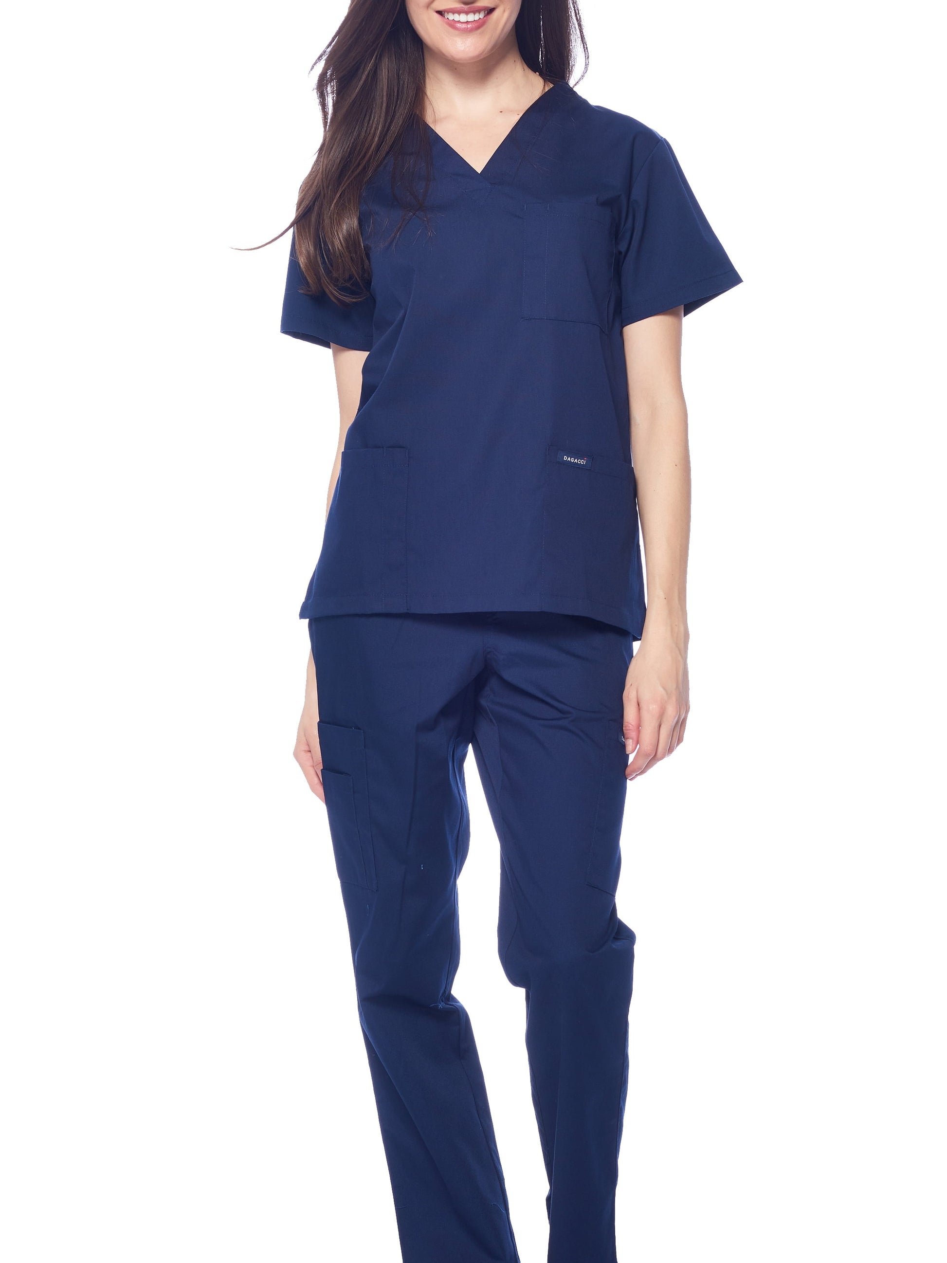 Medical Uniform Unisex Scrubs Set Scrub Top and Pants