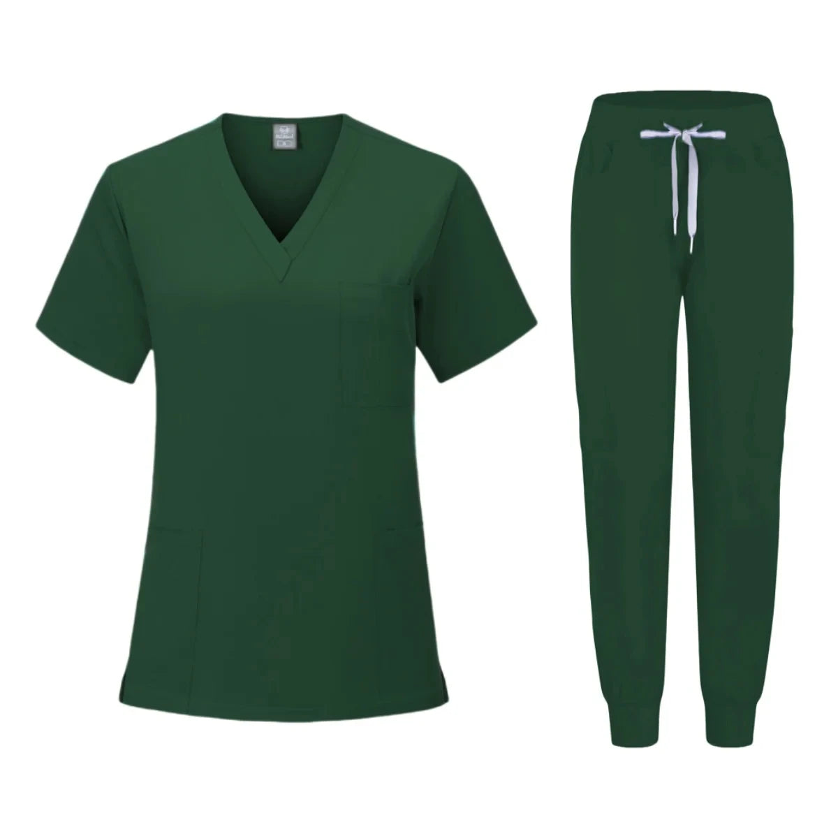 Hot Sale anti Wrinkle Washable Soft Fabric Nurse Scrubs Hospital Uniform Medical Scrubs Women Jogger Scrubs Sets Pair