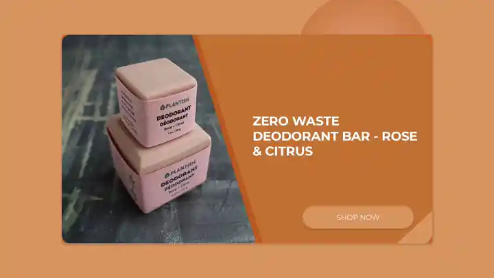 Zero Waste Deodorant Bar - Rose &amp; Citrus by@Outfy