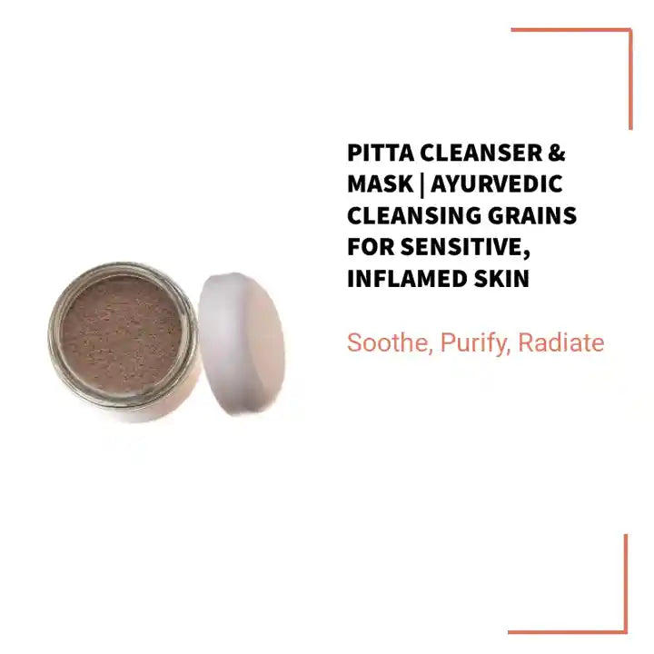 Pitta Cleanser &amp; Mask | Ayurvedic Cleansing Grains for Sensitive, Inflamed Skin by@Outfy